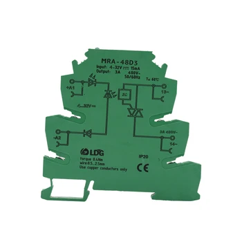MRA-48D3 10pcs Programmable Solid State Relay 3A Ultra Slim 6.2mm Input: 3V 5V 12V 24V 32V DC Interface SSR Relay Module
MRA-48D3 10pcs Programmable Solid State Relay 3A Ultra Slim 6.2mm Input: 3V 5V 12V 24V 32V DC Interface SSR Relay Module
