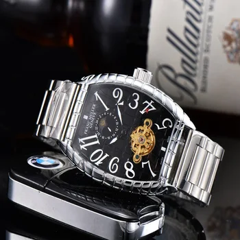 Franck- Muller- New Automatic Mechanical Men Watch Silver Blue Stainless Steel Transparent Sapphire Glass AAA Glide Watches 2
Franck- Muller- New Automatic Mechanical Men Watch Silver Blue Stainless Steel Transparent Sapphire Glass AAA Glide Watches 2