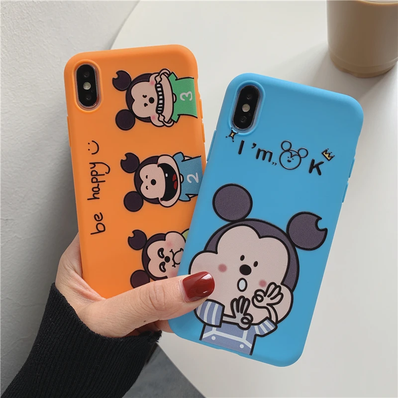 Cute cartoon mobile phone case for iphone 6s 7 8 plus 11pro max xr xs simple solid color matte protective cover
Cute cartoon mobile phone case for iphone 6s 7 8 plus 11pro max xr xs simple solid color matte protective cover