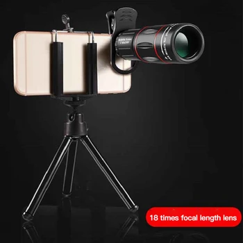 Universal 18X Mobile Phone Telescope Optical Zoom Lens Telefon Camera Lens With Smartphones Clip For iPhone Samsung Xiaomi
Universal 18X Mobile Phone Telescope Optical Zoom Lens Telefon Camera Lens With Smartphones Clip For iPhone Samsung Xiaomi