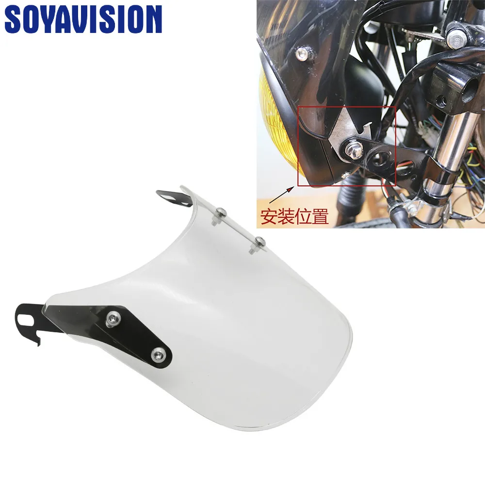 Motorcycle Clear /Black Headlight Fairing Windshield Windscreen 5-7 INCH For Royal Enfield Classic 500cc for Honda
Motorcycle Clear /Black Headlight Fairing Windshield Windscreen 5-7 INCH For Royal Enfield Classic 500cc for Honda