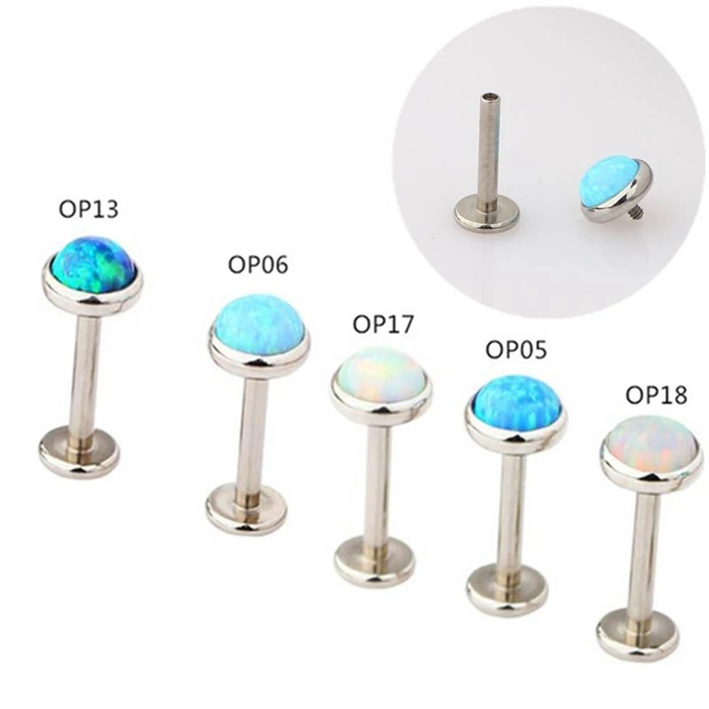 1PC G23 Titanium Opal Labret Stud Rings Silver Lip Bars Sexy Charming Ear Cartilage Tragus Piercing For Unisex Jewelry
1PC G23 Titanium Opal Labret Stud Rings Silver Lip Bars Sexy Charming Ear Cartilage Tragus Piercing For Unisex Jewelry