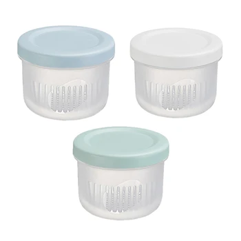 3Pc Storage Box Ginger Garlic and Green Onion Storage Box Household Transparent Plastic Drain Sealed Bowl
3Pc Storage Box Ginger Garlic and Green Onion Storage Box Household Transparent Plastic Drain Sealed Bowl