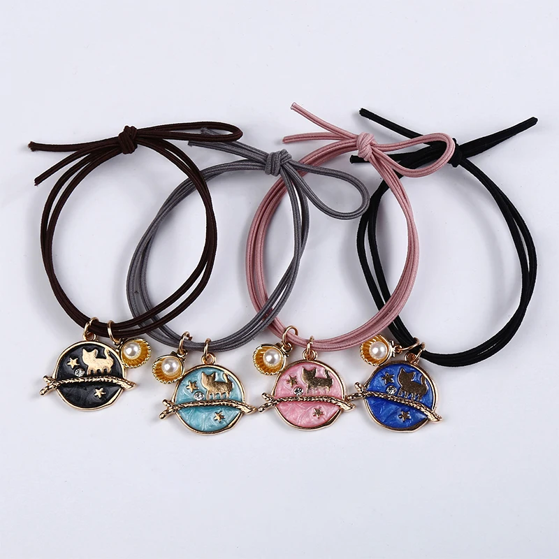 YYOUFU Cat Bracelet Head Rope Cute Cat Head Delicate Ponytail Head Rope 
YYOUFU Cat Bracelet Head Rope Cute Cat Head Delicate Ponytail Head Rope