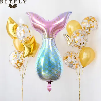 1pcs Rainbow Color Aliuminium Foil Mermaid Tail Balloon Globos For Happy Birthday Baby Shower Wedding Party Decoration Supply
1pcs Rainbow Color Aliuminium Foil Mermaid Tail Balloon Globos For Happy Birthday Baby Shower Wedding Party Decoration Supply