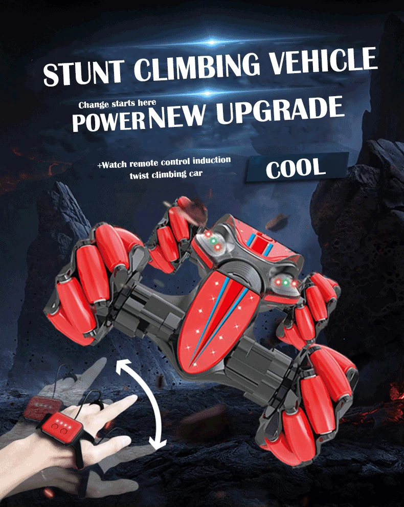 Global Funhood Gesture Induction Torsion Vehicle Watch Remote Control Vehicle Watch Remote Control Car Toys HOT
