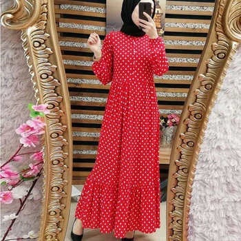 Vintage Muslim Dress Women Print Full Sleeve New Fashion Summer Ruffles Islamic Clothing Abaya Arabic Kaftan Dresses Robe YB1092
Vintage Muslim Dress Women Print Full Sleeve New Fashion Summer Ruffles Islamic Clothing Abaya Arabic Kaftan Dresses Robe YB1092
