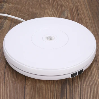 25cm LED 360 Degree Electric Rotating Turntable Rotating Display Stand for Photography Jewelry Watch Digital Product + EU Plug
25cm LED 360 Degree Electric Rotating Turntable Rotating Display Stand for Photography Jewelry Watch Digital Product + EU Plug