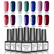 Lamemoria ensemble de Vernis à ongles Vernis UV apprêt Semi Permanent couche de finition 8ML Vernis à ongles Vernis à ongles manucure Gel Lak Vernis à ongles(China)