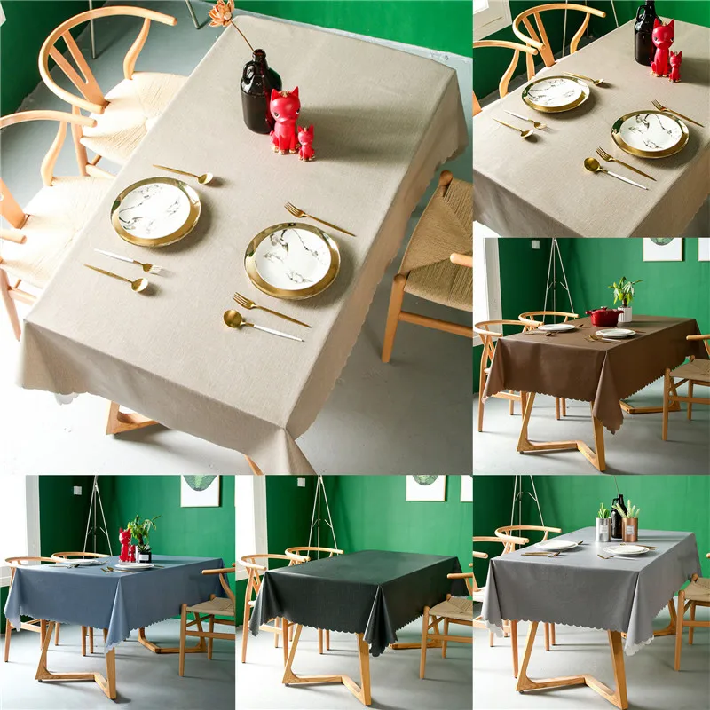 1pc Solid Rectangular Tablecloth Hotel Wedding Party Tablecloth Waterproof Home Dining Table and Coffee Table Cover Decorations
1pc Solid Rectangular Tablecloth Hotel Wedding Party Tablecloth Waterproof Home Dining Table and Coffee Table Cover Decorations