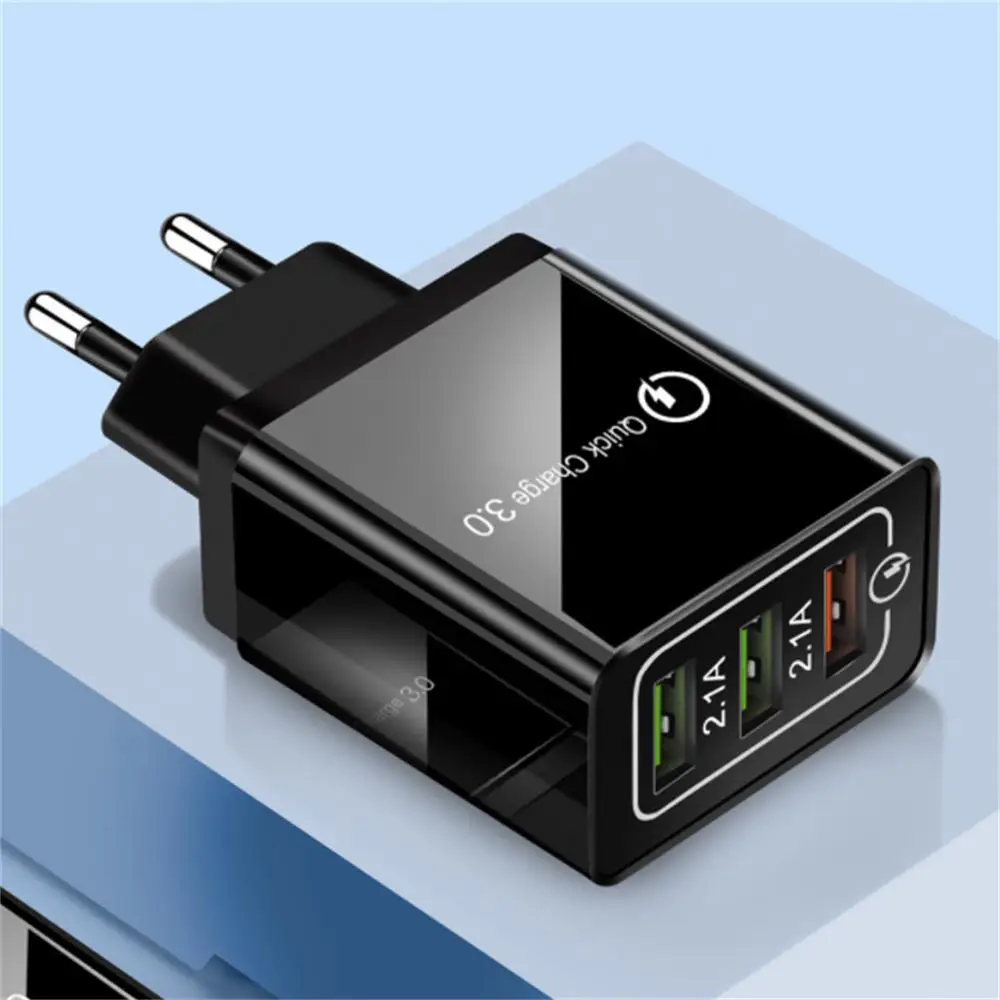 3 Ports USB Charger EU US Plug LED Display 3.1A Fast Charging Smart Mobile Phone Charger For iphone Samsung Xiaomi Tablet Black
3 Ports USB Charger EU US Plug LED Display 3.1A Fast Charging Smart Mobile Phone Charger For iphone Samsung Xiaomi Tablet Black