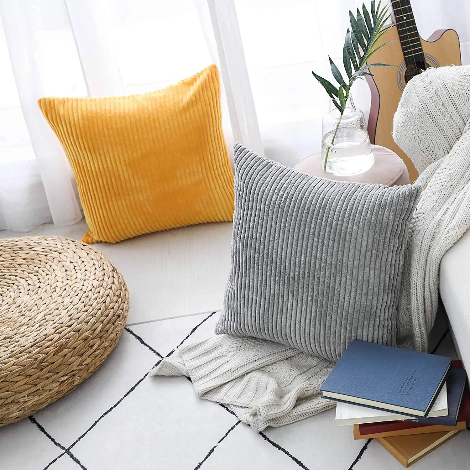

Corduroy Cushion Cover Velvet 45X45cm Sofa Decorative Pillows for Living Room Pillowcases Kussenhoes Soft Home Decor Nordic