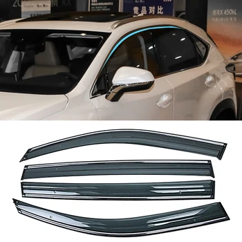 

For LEXUS NX 2015-2019 Car Window Sun Rain Shade Visors Shield Shelter Protector Cover Trim Frame Sticker