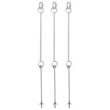 3PCS Stainless Steel Hanging Feeder Chain Toy Veggies Skewer Fruit Vegetable Holder with Chain for Hens Pet Chicken
3PCS Stainless Steel Hanging Feeder Chain Toy Veggies Skewer Fruit Vegetable Holder with Chain for Hens Pet Chicken