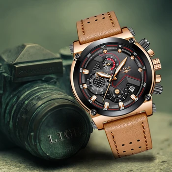 2020 LIGE New Watches Mens Top Brand Luxury Fashion Creative Chronograph Leather Waterproof Quartz Wrist Watch Relogio Masculino
2020 LIGE New Watches Mens Top Brand Luxury Fashion Creative Chronograph Leather Waterproof Quartz Wrist Watch Relogio Masculino