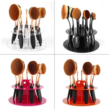 1PC/SET 10 Holes Round Toothbrush Shape Acrylic Makeup Brush Holder Organizer Storage Rack Makeup Display Tool MAG5235
1PC/SET 10 Holes Round Toothbrush Shape Acrylic Makeup Brush Holder Organizer Storage Rack Makeup Display Tool MAG5235