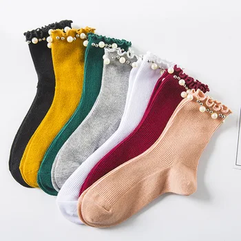 1 Pairs Autumn and Winter Korean Personalized Trend Creative Japanese Women's Comfortable Lovely Pearl Pile Socks
1 Pairs Autumn and Winter Korean Personalized Trend Creative Japanese Women's Comfortable Lovely Pearl Pile Socks