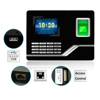Attendance System Fingerprint TCPIP USB Password Access Control Office Employee Smart Clock Recorder Device Biometric Machine
Attendance System Fingerprint TCPIP USB Password Access Control Office Employee Smart Clock Recorder Device Biometric Machine