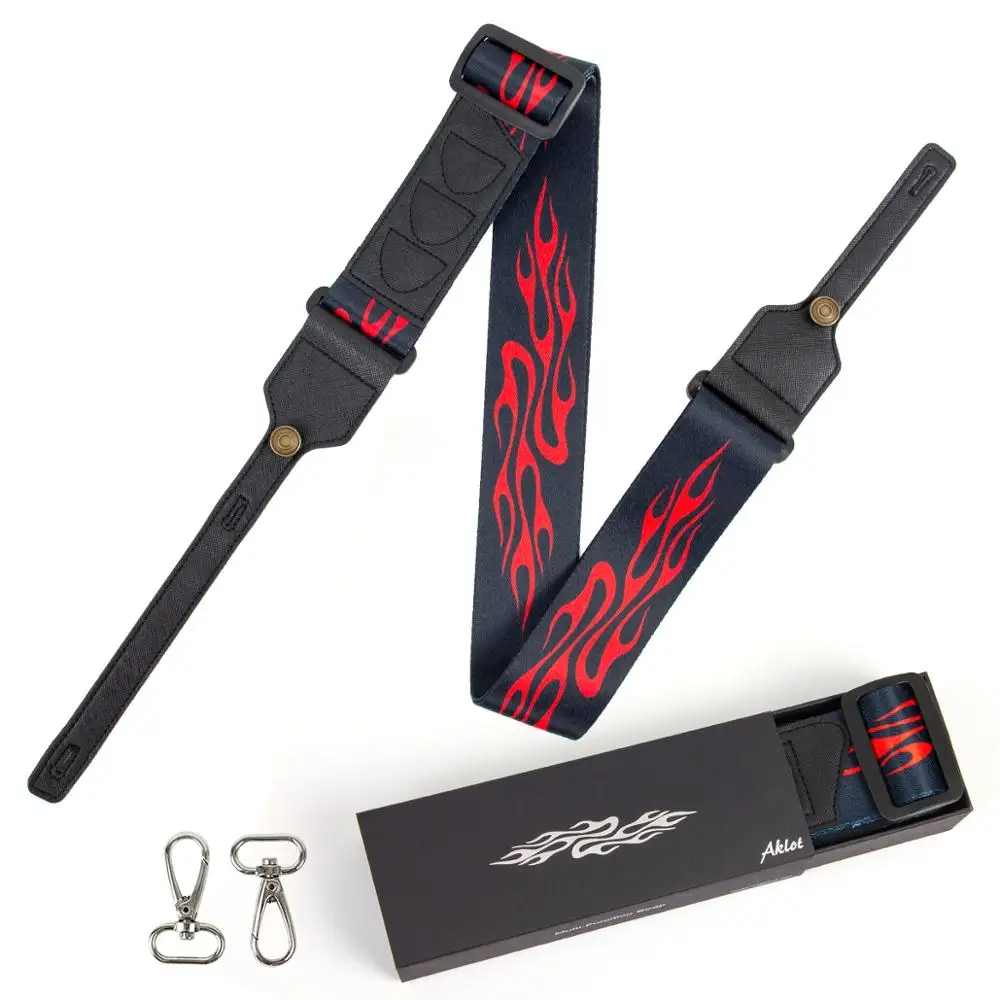AKLOT Acoustic&Electric Guitar Strap Polyester Adjustable 2 Width + Pockets for Picks Suit for Banjo Ukulele Classical Guitar
AKLOT Acoustic&Electric Guitar Strap Polyester Adjustable 2 Width + Pockets for Picks Suit for Banjo Ukulele Classical Guitar