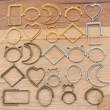 8pcs/lot 6 Color 2020 New Product Rotating Geometric Charm Hollow Glue Blank Pendant Tray Bezel Charms DIY Handmade Bezel Mold
8pcs/lot 6 Color 2020 New Product Rotating Geometric Charm Hollow Glue Blank Pendant Tray Bezel Charms DIY Handmade Bezel Mold