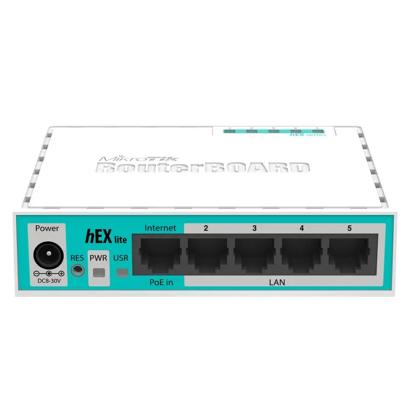 Mikrotik RB750R2 RouterBOARD hEX lite 5x10/100Mbps Router, RouterOS L4, CPU 850MHz
Mikrotik RB750R2 RouterBOARD hEX lite 5x10/100Mbps Router, RouterOS L4, CPU 850MHz