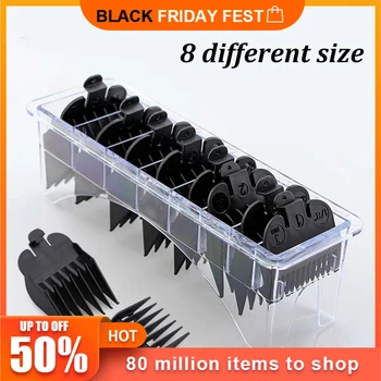 8Pcs/Set Universal Limit Comb for Hair push Clipper Guide Attachment Size 3/6/10/13/16/19/22/25mm Barber Replacement retail box
8Pcs/Set Universal Limit Comb for Hair push Clipper Guide Attachment Size 3/6/10/13/16/19/22/25mm Barber Replacement retail box