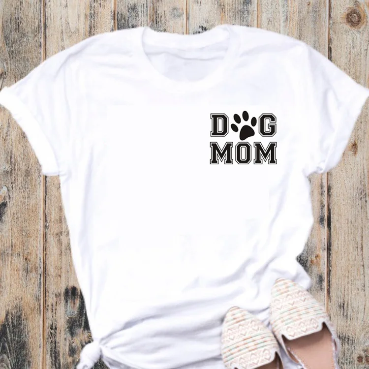 Dog Mom Paw Simply Style Women Summer T-shirts Cotton Casual Teed Dog Lover Aesthetic Shirts Slogan Grunge Tops Tees
Dog Mom Paw Simply Style Women Summer T-shirts Cotton Casual Teed Dog Lover Aesthetic Shirts Slogan Grunge Tops Tees