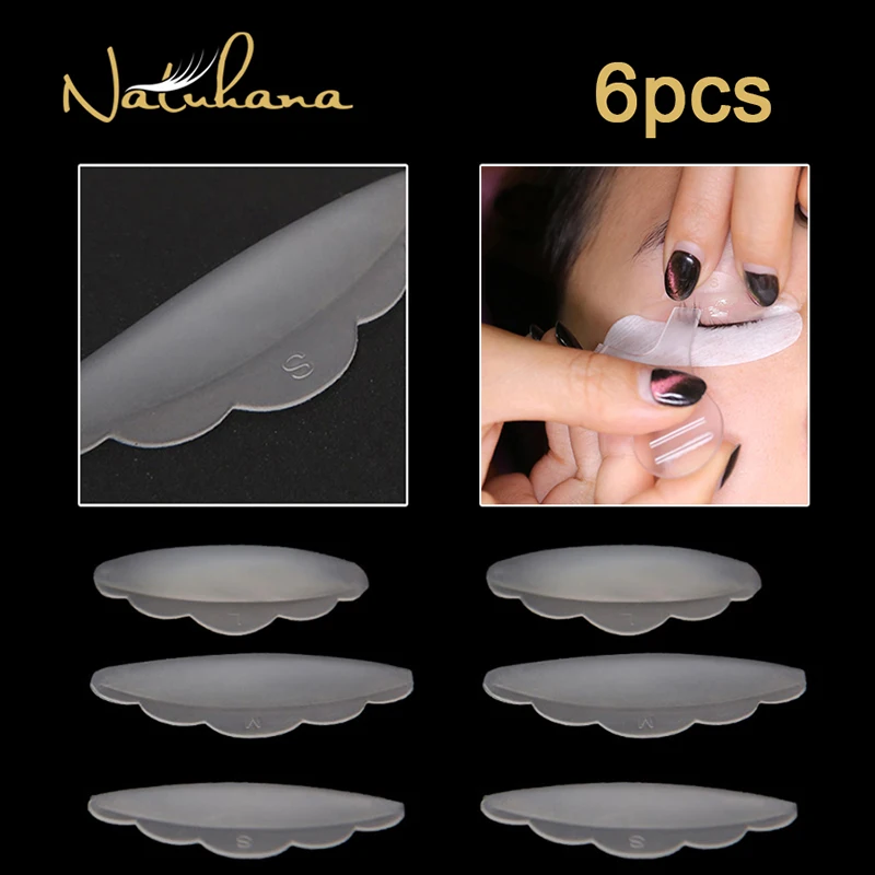 NATUHANA 6pcs Eyelash lifting Silicone pads set Eye lash extension lift perming kit tool Eyelash Lift Curlers Curl Shields pads
NATUHANA 6pcs Eyelash lifting Silicone pads set Eye lash extension lift perming kit tool Eyelash Lift Curlers Curl Shields pads