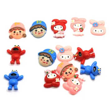 50/100pcsRandom Cute Resin Cabochons Cute Animal Boy Girl Flatback Cabochon Embellishments Decoration Crafts For Scrapbooking Ac 
50/100pcsRandom Cute Resin Cabochons Cute Animal Boy Girl Flatback Cabochon Embellishments Decoration Crafts For Scrapbooking Ac