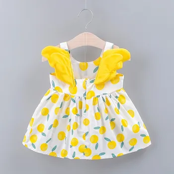 Summer Casual Baby Girls Sleeveless Strap Western Style Dress With Angel Wings Design Cotton Kids Toddler Sundress
Summer Casual Baby Girls Sleeveless Strap Western Style Dress With Angel Wings Design Cotton Kids Toddler Sundress