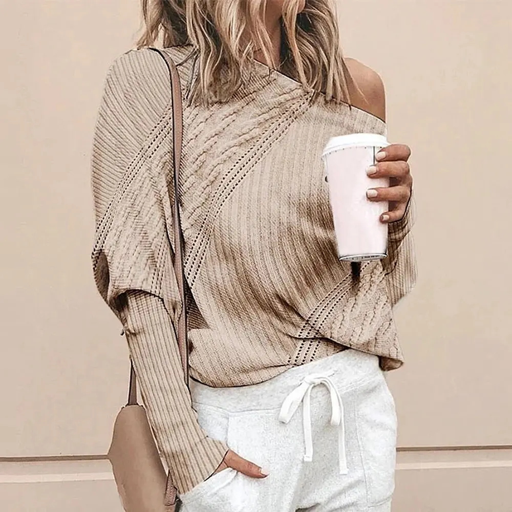 LASPERAL Women Sexy Sweater Long Sleeve Off-Shoulder Knitted Pullovers Sweater Cold Shoulder Autumn Solid Jumper Knitwear Top
LASPERAL Women Sexy Sweater Long Sleeve Off-Shoulder Knitted Pullovers Sweater Cold Shoulder Autumn Solid Jumper Knitwear Top