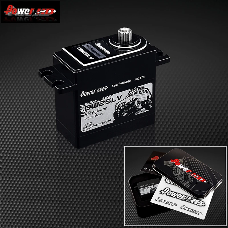 1pcs Power HD DW-25LV High Voltage 25Kg High-Speed Metal Gear Servo High Voltage Servo Waterproof for 1/10 RC Crawler Car Max 6V
1pcs Power HD DW-25LV High Voltage 25Kg High-Speed Metal Gear Servo High Voltage Servo Waterproof for 1/10 RC Crawler Car Max 6V