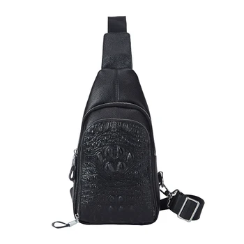 Famous design Men's chest bag leather crocodile pattern Mobile phone bag cowhide men Messenger bag casual shoulder diagonal bag 
Famous design Men's chest bag leather crocodile pattern Mobile phone bag cowhide men Messenger bag casual shoulder diagonal bag