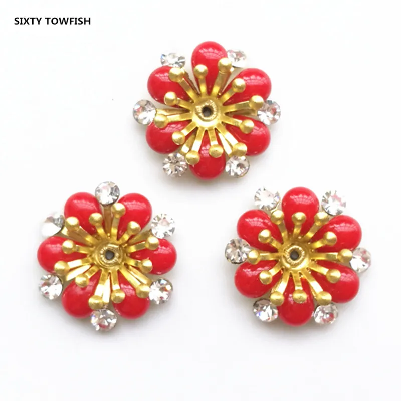10 Pieces 19mm Red Color Brass Filigree Clear Rhinestone Flower Slice Charms Base Setting Hair Jewelry DIY Components Findings
10 Pieces 19mm Red Color Brass Filigree Clear Rhinestone Flower Slice Charms Base Setting Hair Jewelry DIY Components Findings
