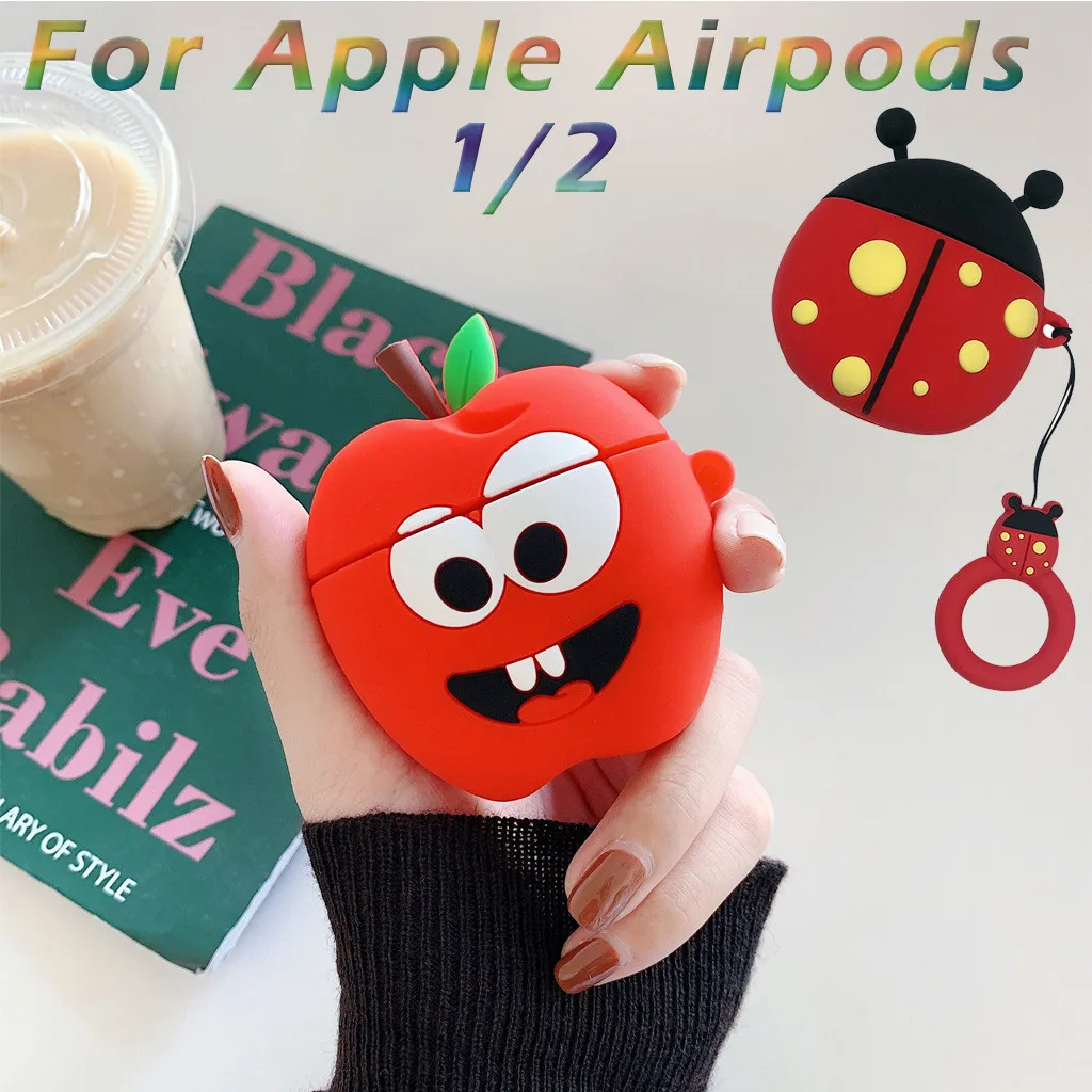 VOBERRY милый мультяшный беспроводной Чехол для Airpods гарнитура чехол зарядки мягкий