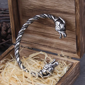 Stainless Steel Nordic Viking Norse Dragon Bracelet adjustable Men Wristband Cuff Bracelets with Viking Wooden Box
Stainless Steel Nordic Viking Norse Dragon Bracelet adjustable Men Wristband Cuff Bracelets with Viking Wooden Box