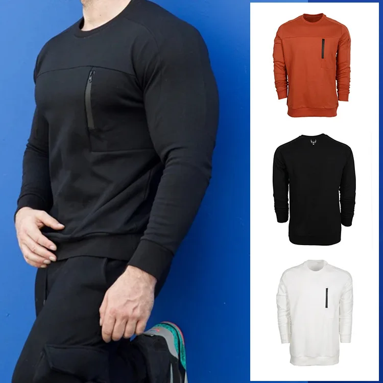2020 New Autumn and Winter Men's round Neck Sweater Sports Running Fitness Training Solid Color Cotton Long Sleeve
2020 New Autumn and Winter Men's round Neck Sweater Sports Running Fitness Training Solid Color Cotton Long Sleeve