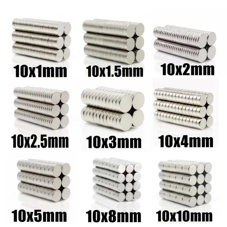 20~500Pcs Round Magnet 10x1 10x2 10x3 10x4 10x5 10X8 10x10 Neodymium Magnet Permanent NdFeB Super Strong Powerful Magnets 10*1.5
20~500Pcs Round Magnet 10x1 10x2 10x3 10x4 10x5 10X8 10x10 Neodymium Magnet Permanent NdFeB Super Strong Powerful Magnets 10*1.5