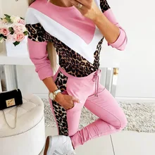 2020 Spring Leopard Patchwork Suit Tracksuit Set Lady Autumn Casual Drawstring Two-piece Jogging + Sweatshirt Set Female Women
2020 Spring Leopard Patchwork Suit Tracksuit Set Lady Autumn Casual Drawstring Two-piece Jogging + Sweatshirt Set Female Women