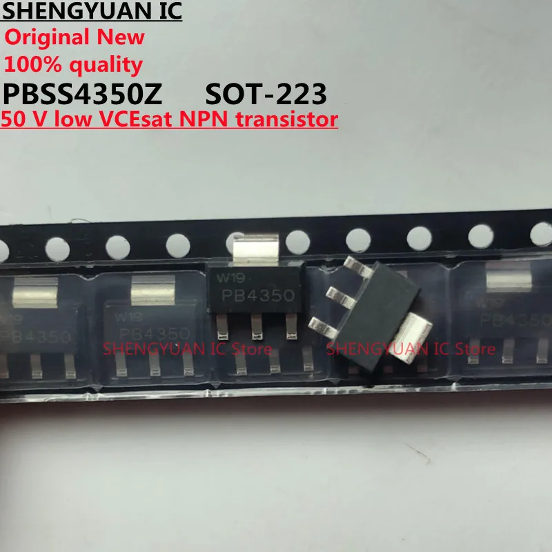 10 pcs/lot PBSS4350Z PB4350 SOT-223 PBSS4350 50V low VCEsat NPN transistor 100% new imported original 100% quality
10 pcs/lot PBSS4350Z PB4350 SOT-223 PBSS4350 50V low VCEsat NPN transistor 100% new imported original 100% quality