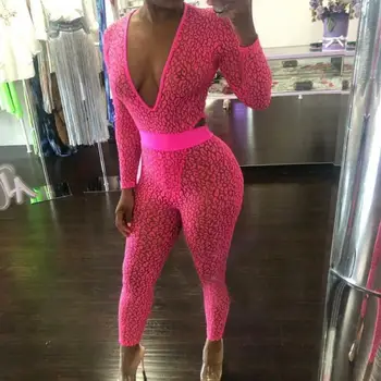 New Women's Sexy Long Sleeve Bodycon Mesh Sheer See Through High Waist Deep V Neck Jumpsuit Bodysuit Nightwear
New Women's Sexy Long Sleeve Bodycon Mesh Sheer See Through High Waist Deep V Neck Jumpsuit Bodysuit Nightwear