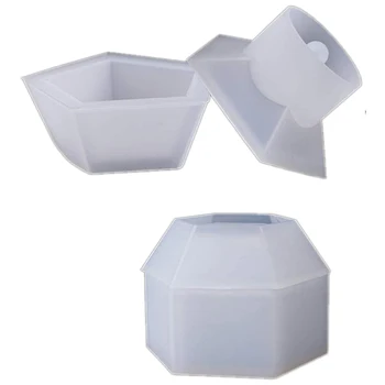 2 Pcs Silicone Molds Hexagon/Pentagonal Storage Box Molds Epoxy Molds Casting Mold Jewelry Box Molds
2 Pcs Silicone Molds Hexagon/Pentagonal Storage Box Molds Epoxy Molds Casting Mold Jewelry Box Molds