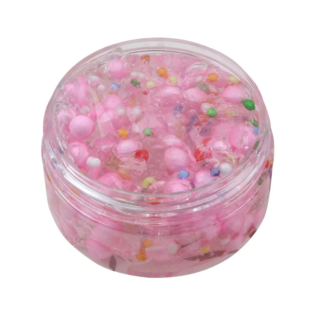 Beautiful Foam ball Cloud Slime Antistress Gadgets Stress Relief Kids Clay Toys Unzip Anti-stress Gift cute slime charms #B
