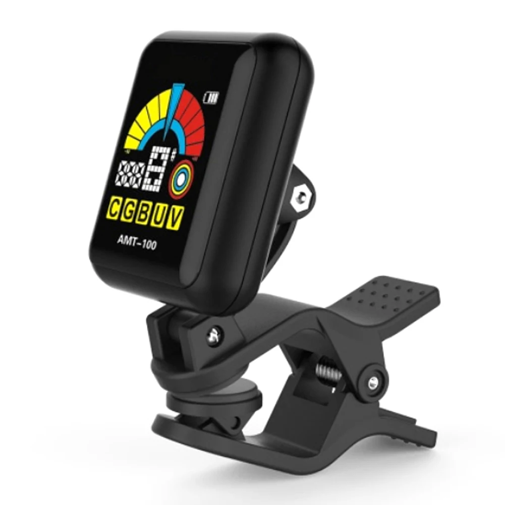 AMT-100 Rechargeable Rotatable Clip-on Electronic Tuner Metronome Color Screen for Chromatic Guitar Bass Ukulele Violin New
AMT-100 Rechargeable Rotatable Clip-on Electronic Tuner Metronome Color Screen for Chromatic Guitar Bass Ukulele Violin New