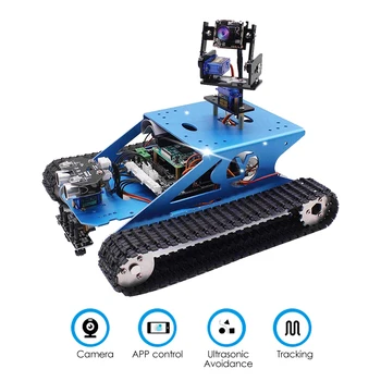 WiFi Tank Smart Robot Kit Wireless Video Programming DIY Robot Kit Ultrasonic Sensor BST-4WD Multi-function Expansion Board
WiFi Tank Smart Robot Kit Wireless Video Programming DIY Robot Kit Ultrasonic Sensor BST-4WD Multi-function Expansion Board