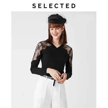 SELECTED New Autumn Sheepskin V-Neck Lace Stitching Women's Knitted S|419324501
SELECTED New Autumn Sheepskin V-Neck Lace Stitching Women's Knitted S|419324501