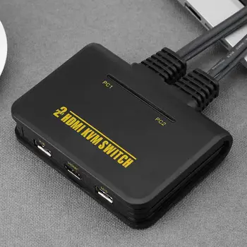 2-Port HD KVM Switcher HDMI Switcher Multi Computer USB Mouse Keyboard Automatic Switch 2 in 1 Out Built-in Wired KVM Switch
2-Port HD KVM Switcher HDMI Switcher Multi Computer USB Mouse Keyboard Automatic Switch 2 in 1 Out Built-in Wired KVM Switch