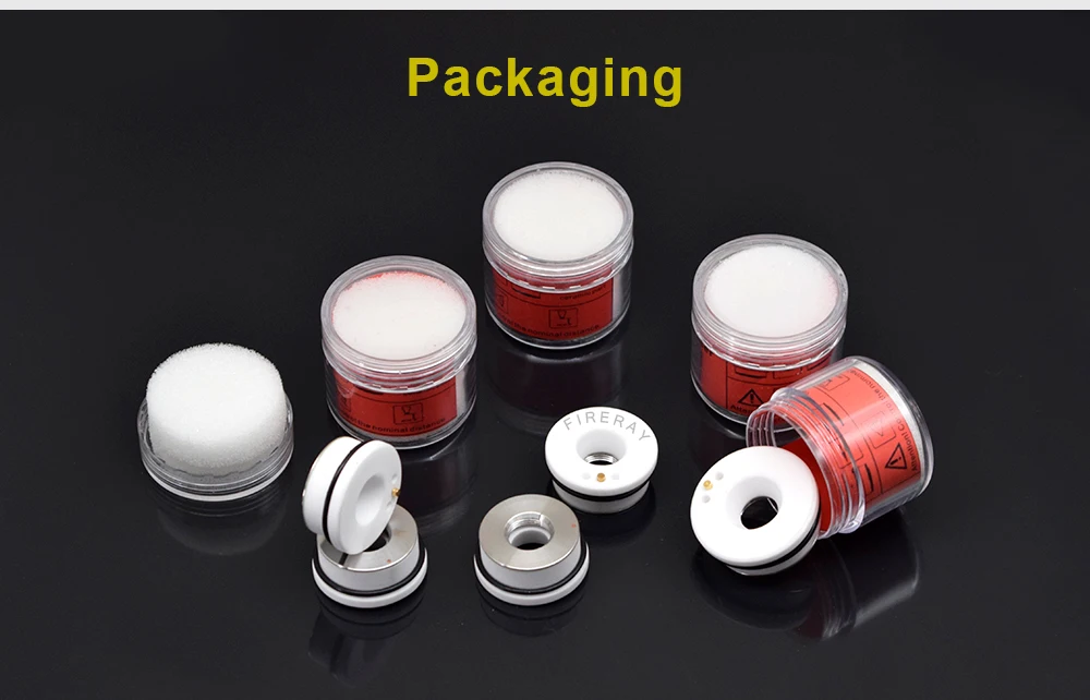 Laser Ceramic Part 28 32mm OEM Precitec Lasermech Raytools Empower KT B2 CON YAG Fiber Laser Cutting Machine Head Nozzle Holder