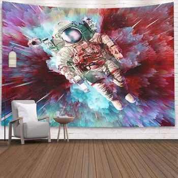 Psychedelic Astronaut Tapestry Wall Hanging Trippy Wall Tapestry Universe Wall Cloth Tapestries Wall Carpet Thin Bedspread Cover
Psychedelic Astronaut Tapestry Wall Hanging Trippy Wall Tapestry Universe Wall Cloth Tapestries Wall Carpet Thin Bedspread Cover