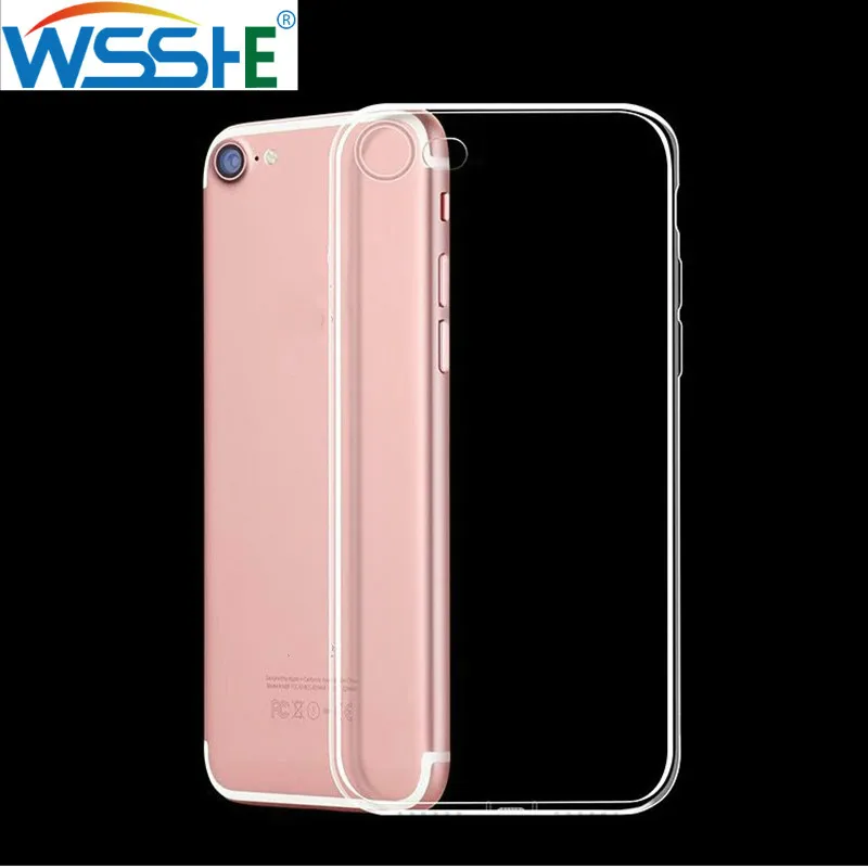 Прозрачный силиконовый мягкий чехол из ТПУ для 7 7Plus 8 Plus X XS MAX XR прозрачный